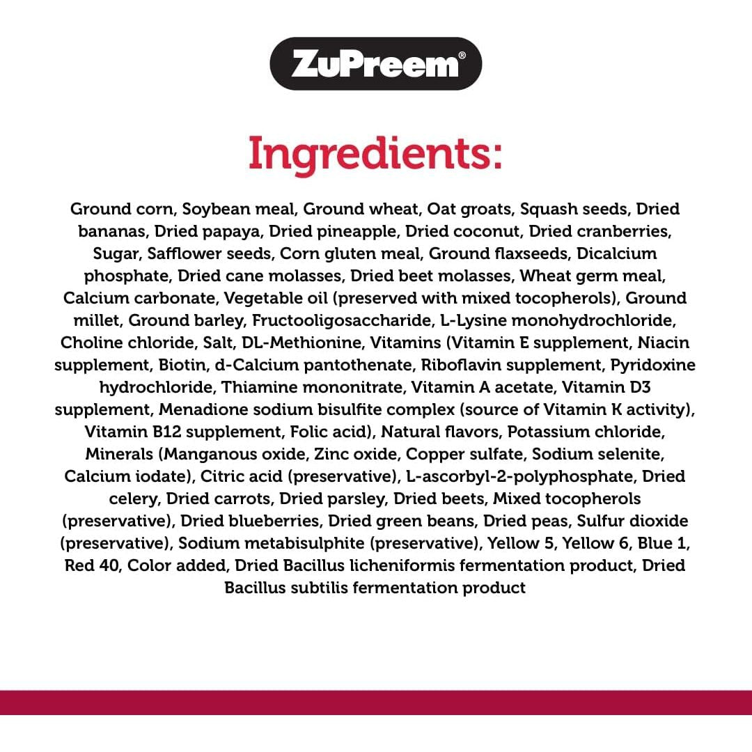 ZuPreem Smart Selects Bird Food for Large Birds, 4 lb