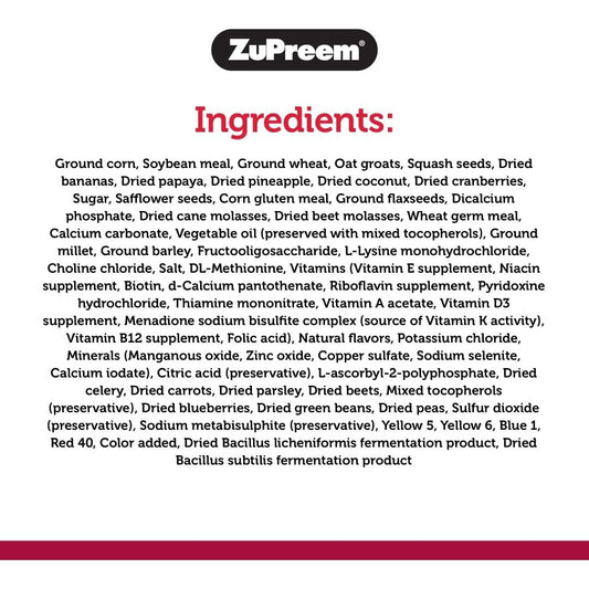 ZuPreem Smart Selects Bird Food for Large Birds, 4 lb