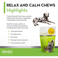 Tomlyn Relax and Calm Chews for Cats and Small Dogs