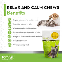 Tomlyn Relax and Calm Chews for Cats and Small Dogs