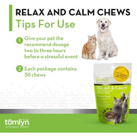 Tomlyn Relax and Calm Chews for Cats and Small Dogs