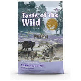 Taste of the Wild Sierra Mountain Grain-Free Canine Recipe with Roasted Lamb Dry Dog Food for All Life Stages