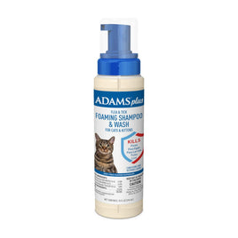 Adams Plus Flea & Tick Foaming Shampoo & Wash for Cats & Kittens