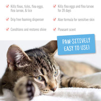 Adams Plus Flea & Tick Foaming Shampoo & Wash for Cats & Kittens