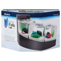 Aqueon Betta Falls 3 Section Aquarium Fish Tank