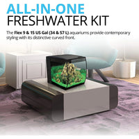 Fluval Flex 15 Aquarium Kit - Fish Tank for Fish & Plants