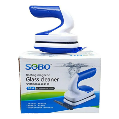 Sobo SB-6 Floating Magnetic Glass Cleaner For Aquarium Glass Thickness 5mm