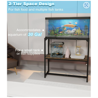 30 Gallon Fish Tank Stand,  with 2 Tiers Storage Shelf