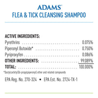 Adams Flea & Tick Cleansing Shampoo