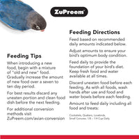ZuPreem FruitBlend Flavor Pellets Bird Food for Medium Birds, 2 lb