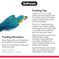 ZuPreem Pure Fun Bird Food for Large Birds, 2 lb