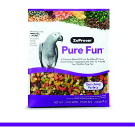 ZuPreem Pure Fun Bird Food for Parrots & Conures, 2 lb