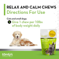 Tomlyn Relax and Calm Chews for Cats and Small Dogs